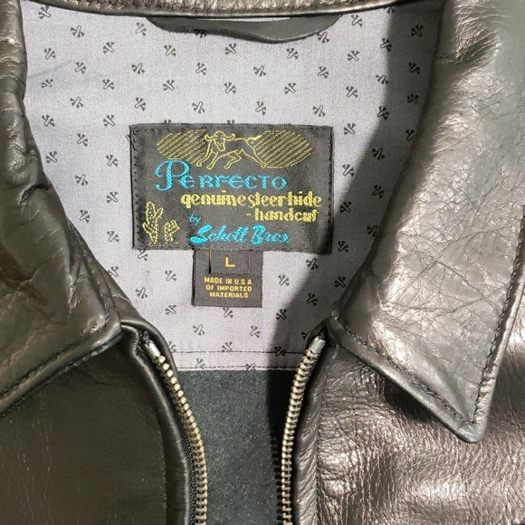 Schott NYC Perfecto Men's Leather Delivery Jacket, New With Original Tags. - Picture 4 of 11
